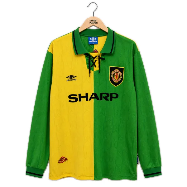 Manchester United Maillot Retro Manche Longues Third 92/94