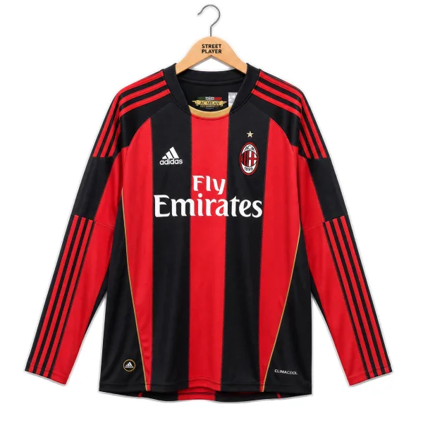 AC Milan Maillot Rétro Domicile Manches Longues 10/11