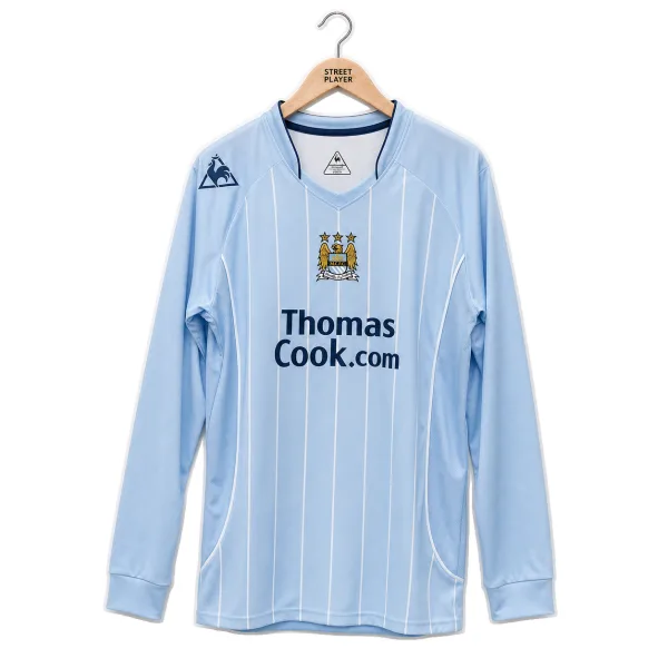 Manchester City Maillot Rétro Domicile Manche Longues 07/08