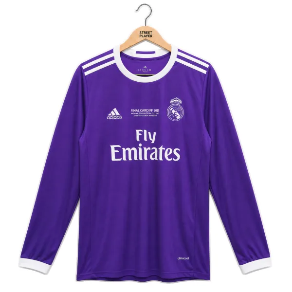 Real Madrid Maillot Retro Exterieur Manche Longues 16/17