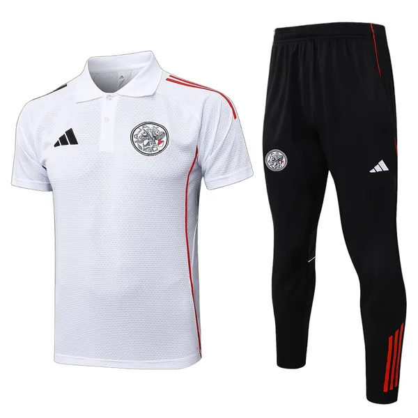 Ajax Ensemble Polo Survêtement 25/26 – Blanc