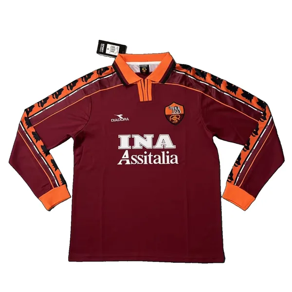 AS Roma Maillot Rétro Domicile Manches Longues 98/99
