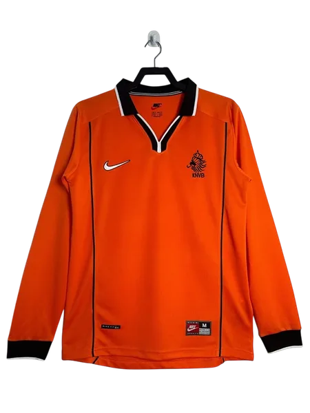 Pays-Bas Maillot Rétro Domicile Manche Longues 1998