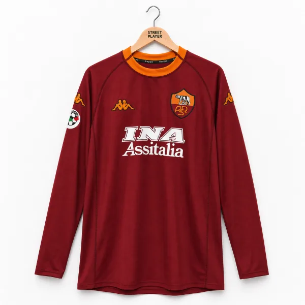 AS Roma Maillot Rétro Domicile Manches Longues 01/02