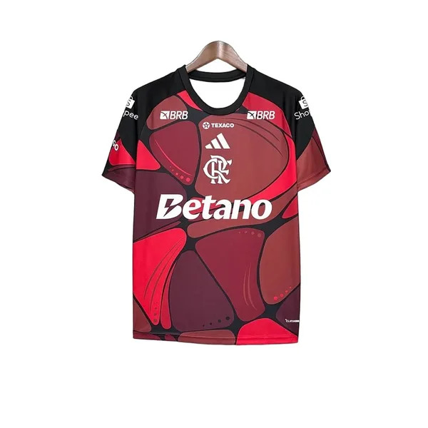 Flamengo Maillot Pré-Match Rouge Tous Sponsors