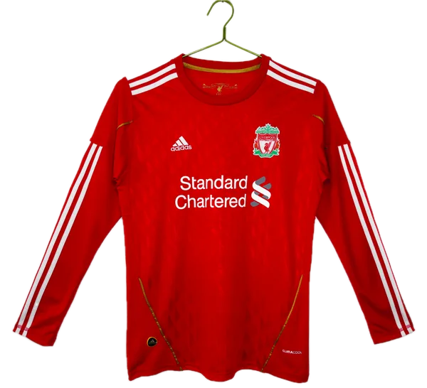 Liverpool FC Maillot Retro Manche Longues Domicile 10/11