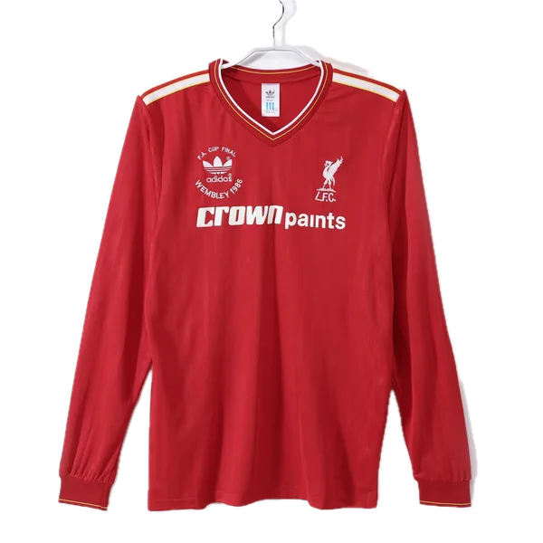 Liverpool FC Maillot Retro Manche Longues Domicile 86/87