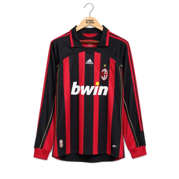 AC Milan Maillot Rétro Domicile Manches Longues 06/07