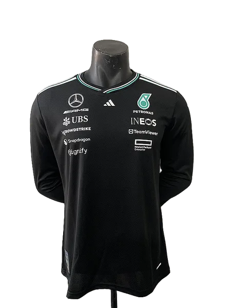 Mercedes T-shirt Noir Manches Longues 2026