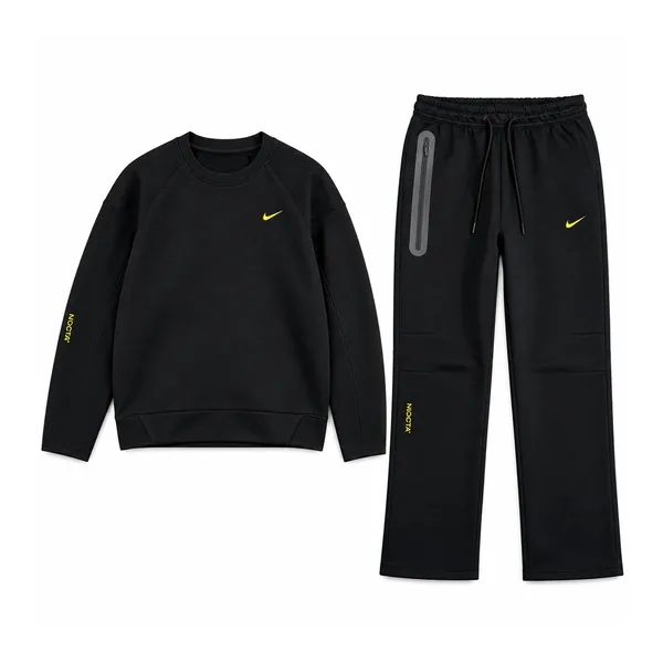 Nike NOCTA Tech Fleece Ensemble sweat + jogging – Noir / jaune