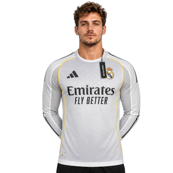 Maillot Real Madrid domicile Manche Longue 25/26 -Version Player