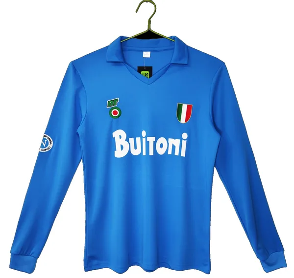Naples Maillot Rétro Domicile Manches Longues 87/88