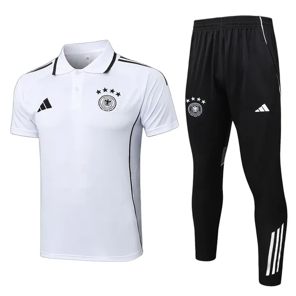 Allemagne Ensemble Polo Survêtement 25/26 – Blanc