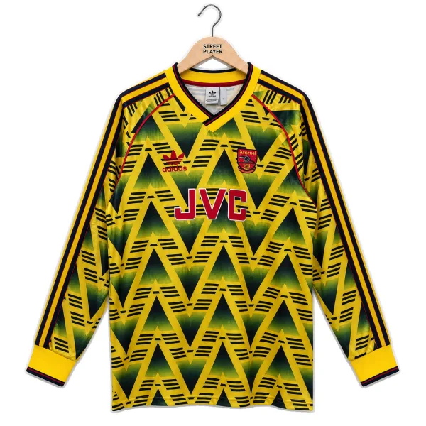 Arsenal FC Maillot Manches Longues Retro Exterieur 91/93