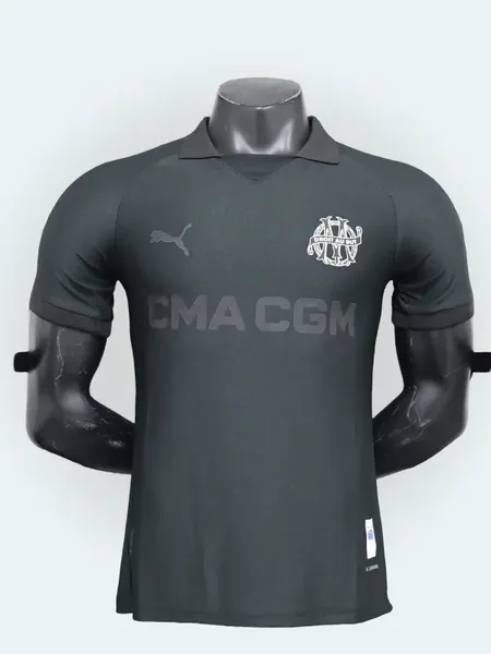 Maillot Olympique de Marseille 125eme Anniversaire 24/25 (Noir) Version Player