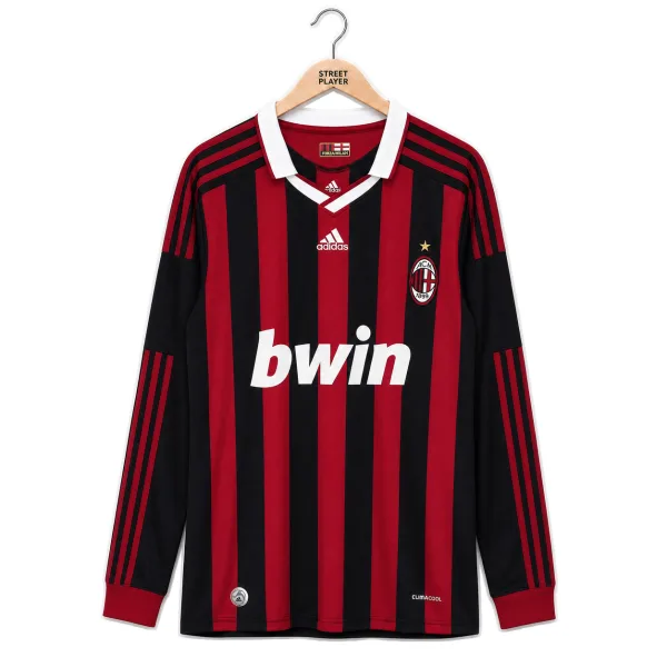 AC Milan Maillot Rétro Domicile Manches Longues 09/10
