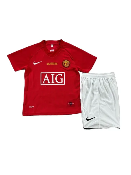 Manchester United Tenue Rétro Domicile 07/08 – Enfant