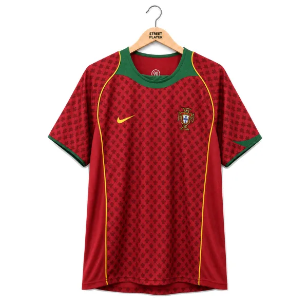 Portugal Maillot Retro Domicile 2004