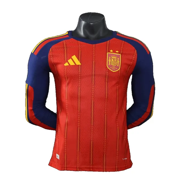 Espagne Maillot Domicile Manches Longues ⭐️⭐️ 26/27 – Version Player