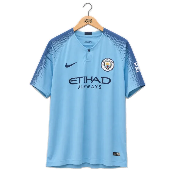 Manchester City Maillot Rétro Domicile 18/19