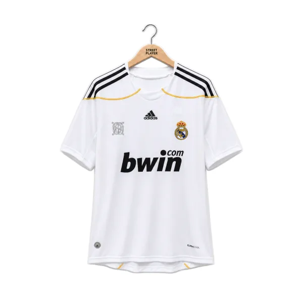 Real Madrid Maillot Retro Domicile 09:10 avec arrière-plan supprimé