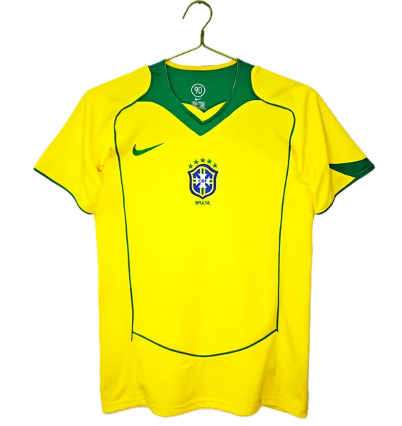 Brésil Maillot Retro Domicile 2004
