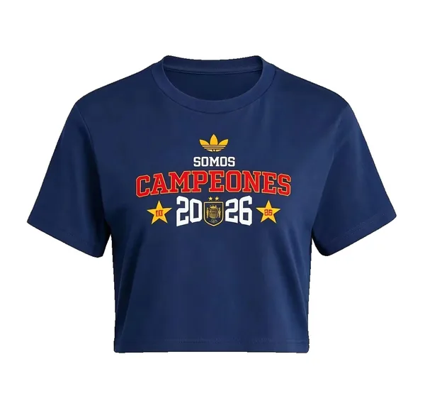 Espagne Crop Top Spécial Champions ⭐️⭐️ 26/27 – Version Femme