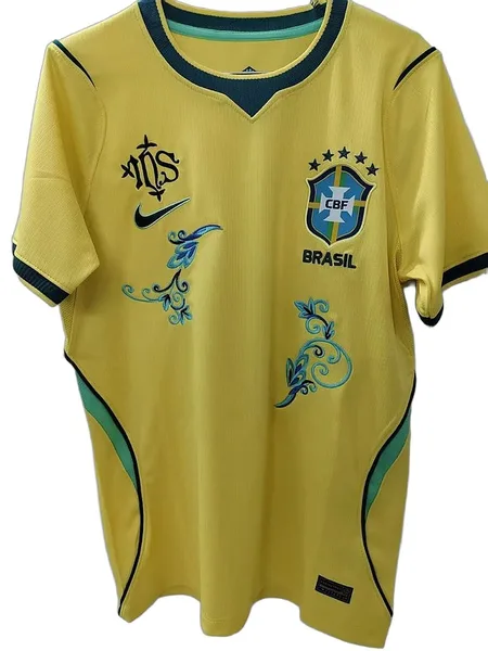 Brésil Maillot Domicile Broderie Florale 2026