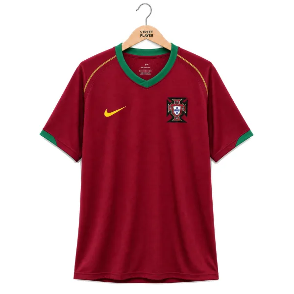 Portugal Maillot Retro Domicile 2006
