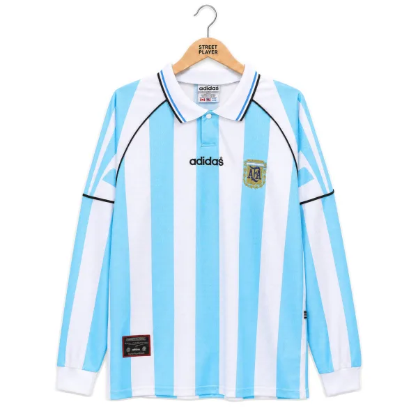 Argentine Maillot Retro Domicile Manche Longues 1996