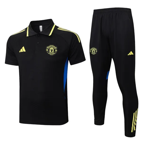 Manchester United Ensemble Polo Survêtement 25/26 – Noir