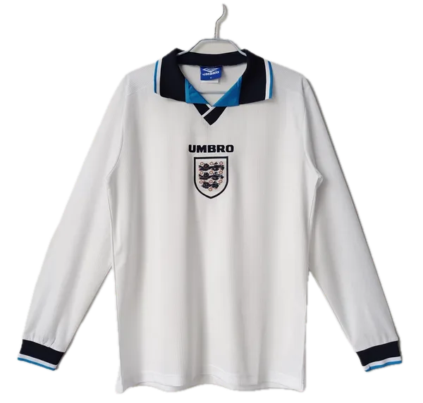 Angleterre Maillot Retro Domicile Manche Longues 1996