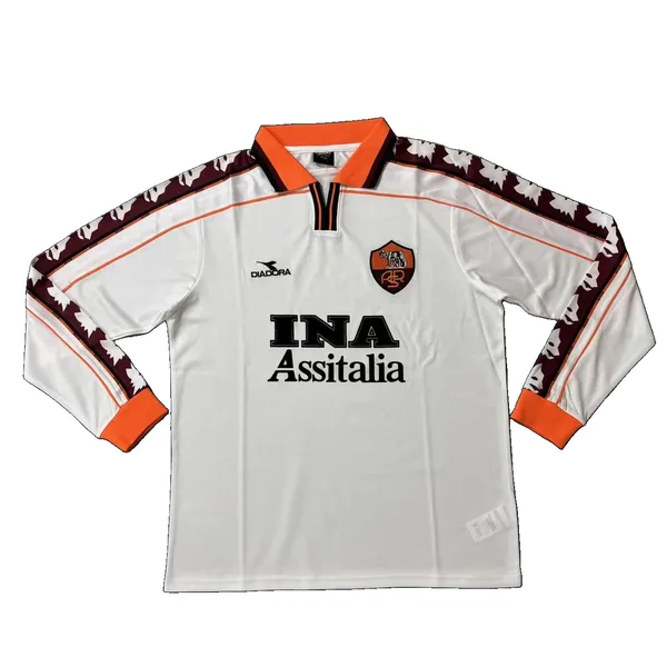 AS Roma Maillot Rétro Extérieur Manches Longues 98/99