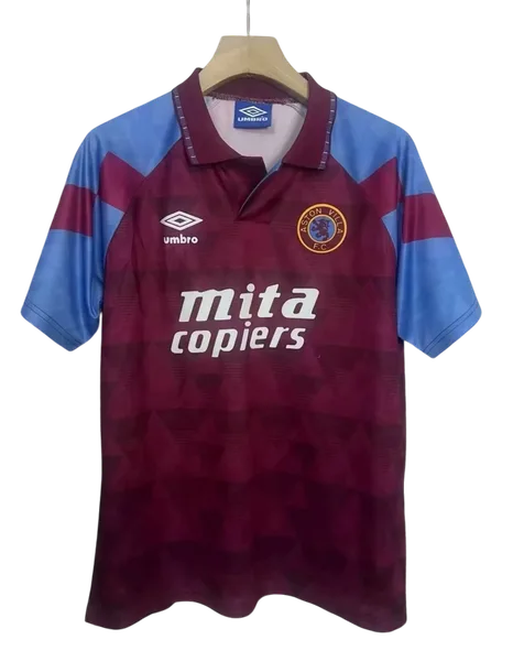 Aston Villa Maillot Rétro Exterieur 1990