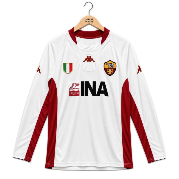 AS Roma Maillot Rétro Extérieur Manches Longues 01/02