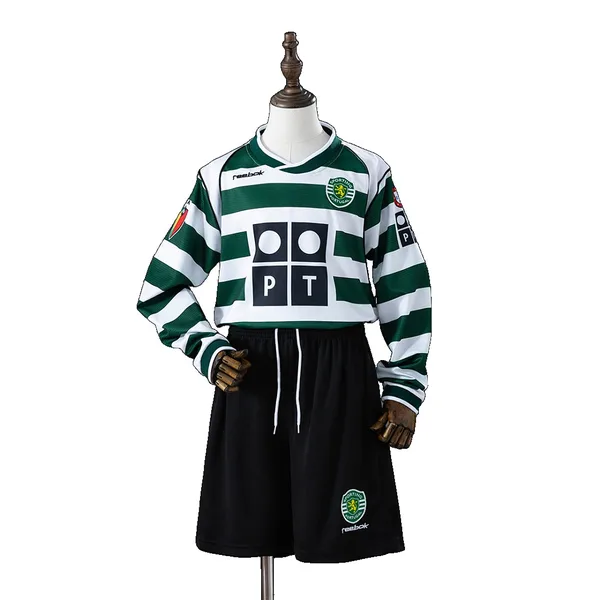 Sporting Portugal Tenue Rétro Domicile Manches Longues 01/02