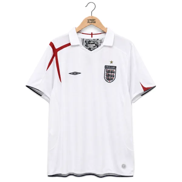 Angleterre Maillot Retro Domicile 2006