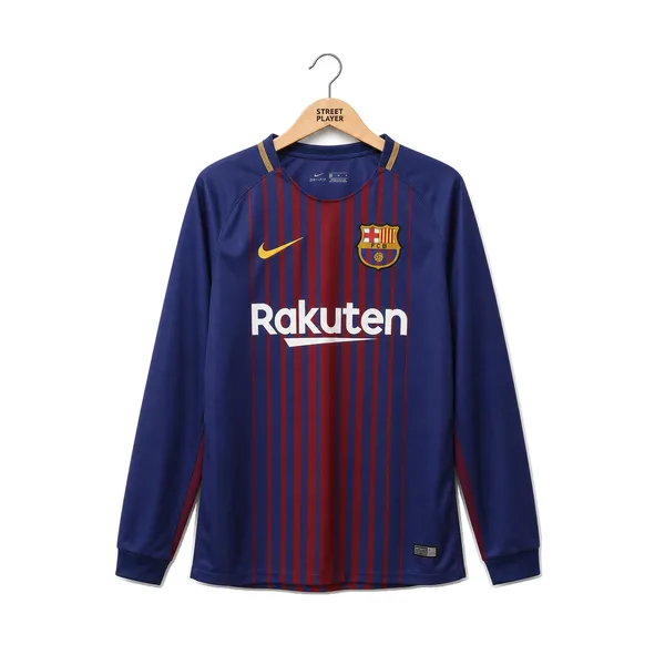 FC Barcelone Maillot Retro Domicile Manche Longues 17/18