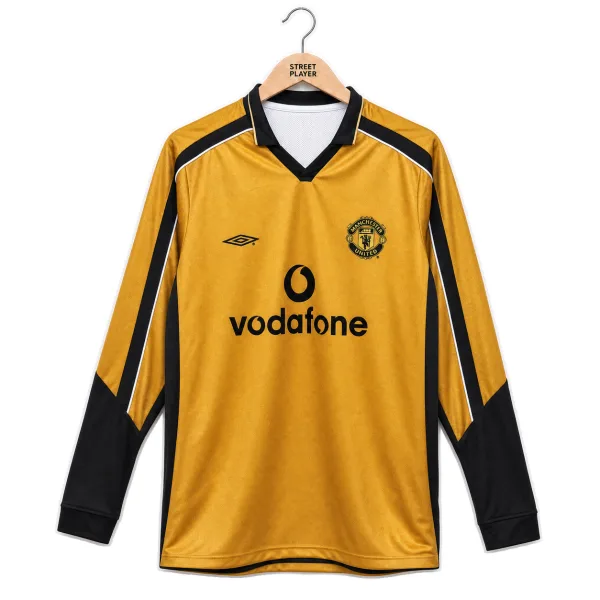 Manchester United Maillot Retro Manche Longues Third 01/02