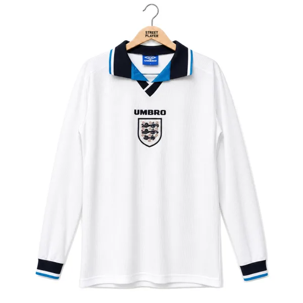 Angleterre Maillot Retro Domicile Manche Longues 1996