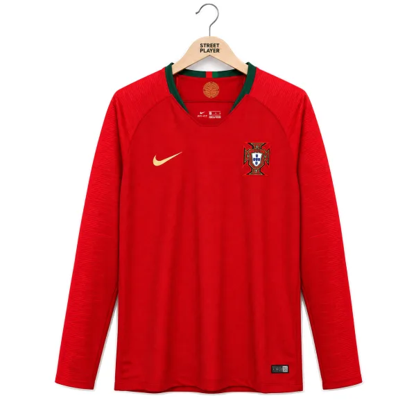 Portugal Maillot Retro Exterieur Manche Longues 2018