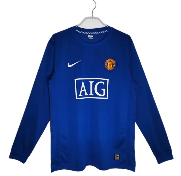 Manchester United Maillot Retro Manche Longues Third 08/09