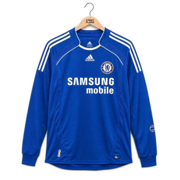 Chelsea FC Maillot Rétro Domicile Manche Longues 06/07