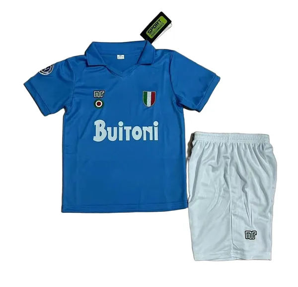 Naples Tenue Rétro Domicile 87/88 – Enfant