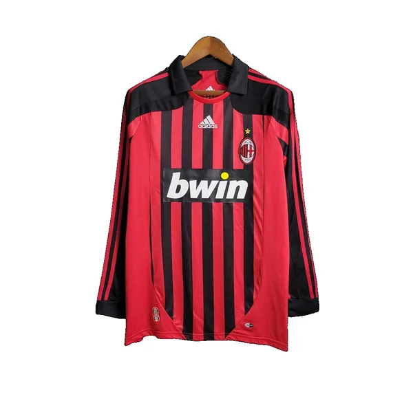 AC Milan Maillot Rétro Domicile Manches Longues 07/08