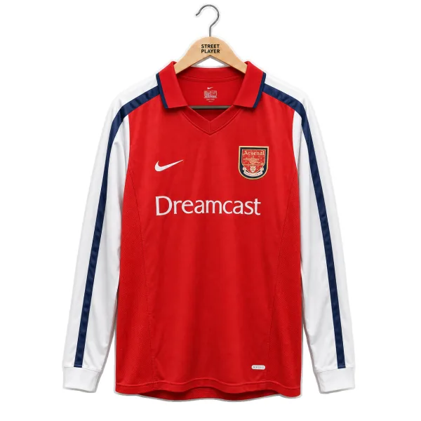 Arsenal FC Maillot Rétro Domicile Manche Longues 00/01