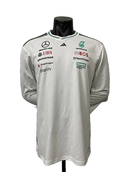 Mercedes T-shirt Blanc Manches Longues 2026