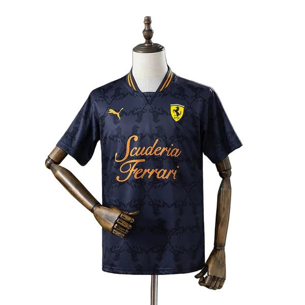 F1 Scuderia Ferrari T-shirt Casual Noir 2026 – Version Player