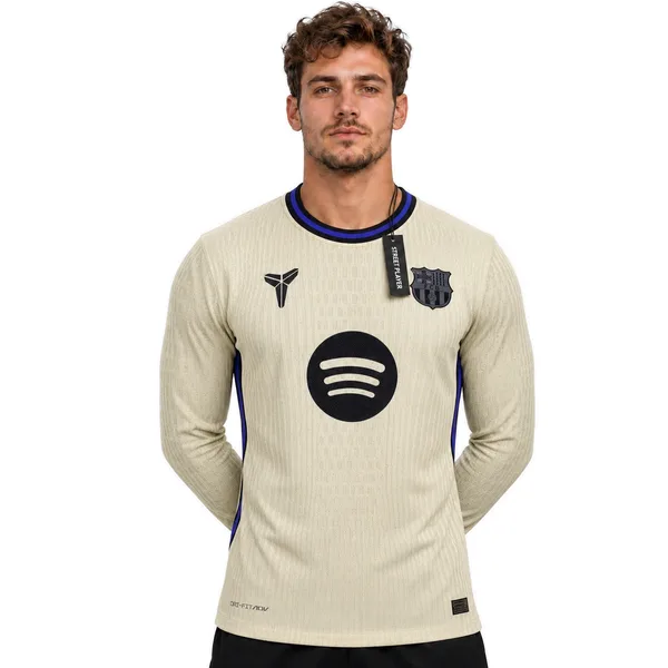 FC Barcelone Maillot Exterieur Manche Longues 25/26 – Version Player