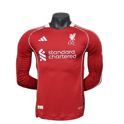 Maillot Liverpool FC Domicile Manches Longues 25/26 – Version Player